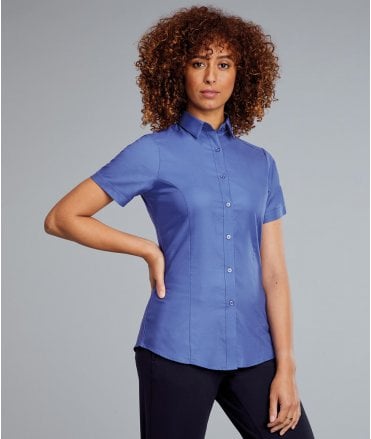 Disley Megan Oxford Short Sleeve Blouse