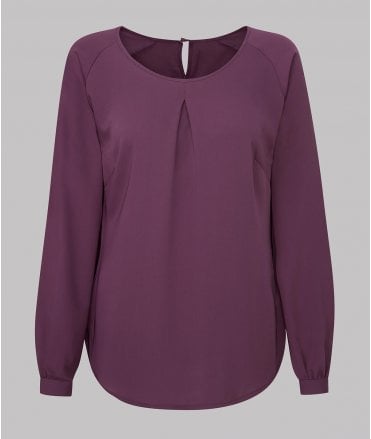 Disley Mona Ladies Long Sleeve Round Neck Top