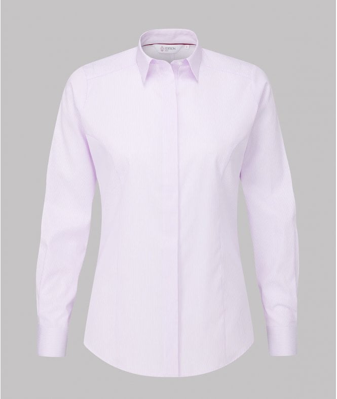 Disley  Nuala Ladies Long Sleeve Striped Blouse