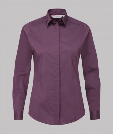 Disley Orla Ladies Long Sleeve Stretch Blouse