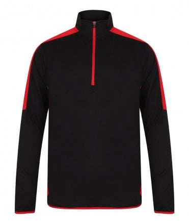 Finden and Hales Contrast Zip Neck Midlayer Top