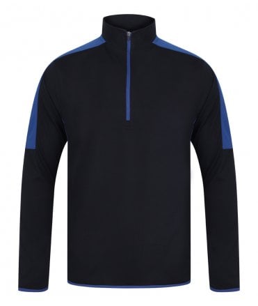 Finden and Hales Contrast Zip Neck Midlayer Top