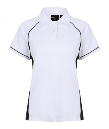 Finden and Hales Ladies Performance Piped Polo Shirt