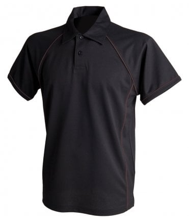 Finden and Hales Performance Piped Polo Shirt