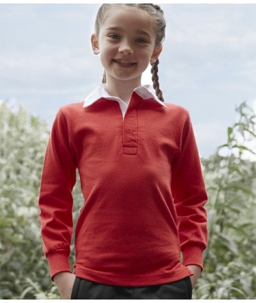 Front Row Kids Classic Rugby Long Sleeve Shirt
