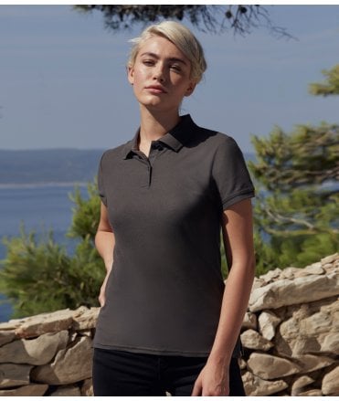 Fruit of the Loom Lady-Fit Premium Cotton Pique Polo Shirt