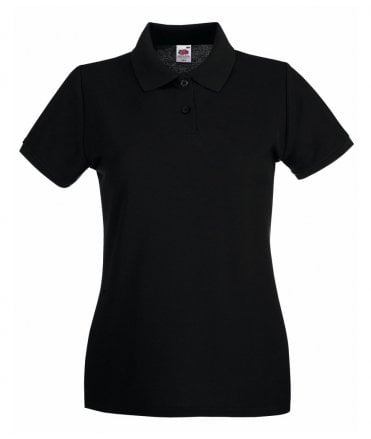 Fruit of the Loom Lady-Fit Premium Cotton Pique Polo Shirt