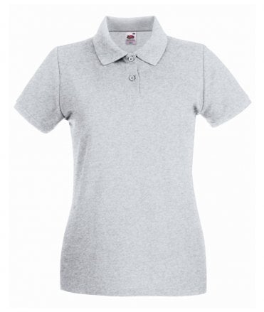 Fruit of the Loom Lady-Fit Premium Cotton Pique Polo Shirt