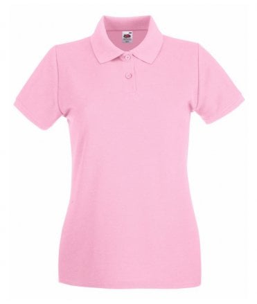 Fruit of the Loom Lady-Fit Premium Cotton Pique Polo Shirt