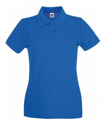 Fruit of the Loom Lady-Fit Premium Cotton Pique Polo Shirt
