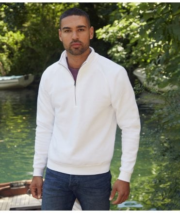Fruit of the Loom Premium Zip Neck Sweatshirt