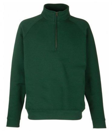 Fruit of the Loom Premium Zip Neck Sweatshirt