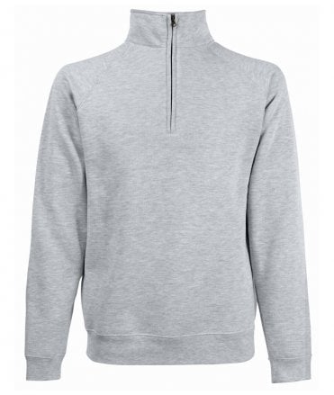 Fruit of the Loom Premium Zip Neck Sweatshirt
