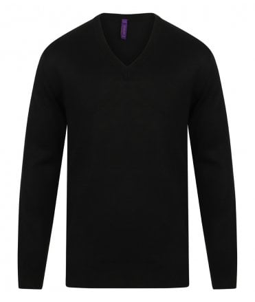 Henbury Acrylic V Neck Sweater