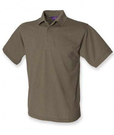 Henbury Heavy Poly/Cotton Pique Polo Shirt