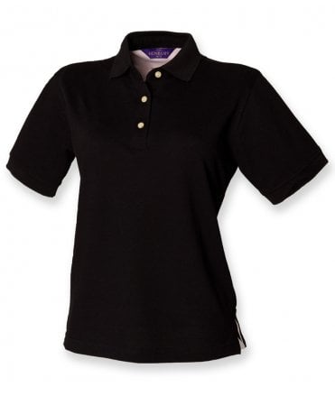 Henbury Ladies Classic Cotton Pique Polo Shirt