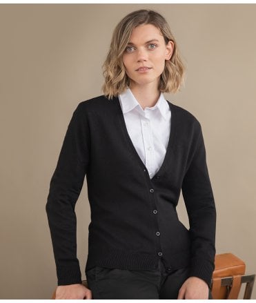 Henbury Ladies Lightweight V Neck Cardigan