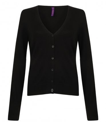 Henbury Ladies Lightweight V Neck Cardigan