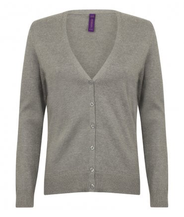 Henbury Ladies Lightweight V Neck Cardigan