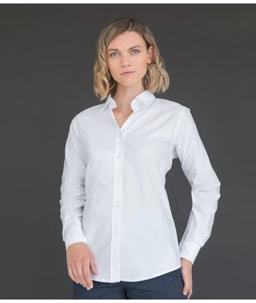 Henbury Ladies Long Sleeve Classic Oxford Shirt