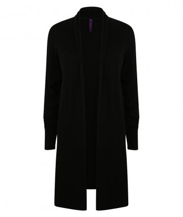 Henbury Ladies Longline Open Cardigan