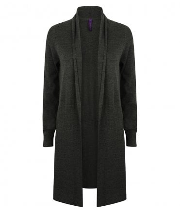 Henbury Ladies Longline Open Cardigan