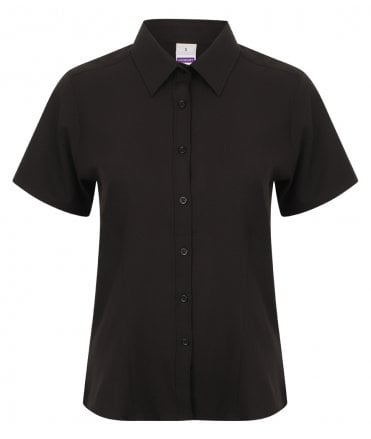 Henbury Ladies Short Sleeve Wicking Shirt