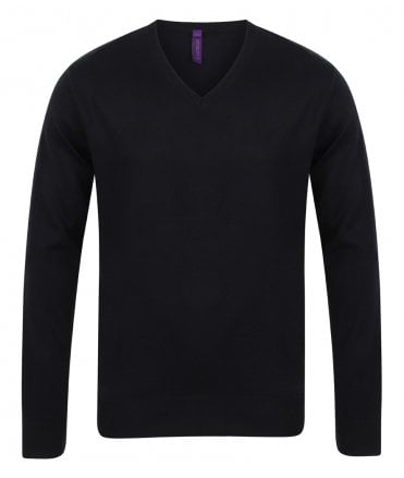 Lightweight Cotton Acrylic V Neck Sweater