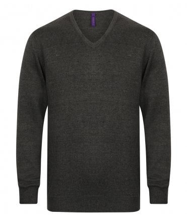 Lightweight Cotton Acrylic V Neck Sweater