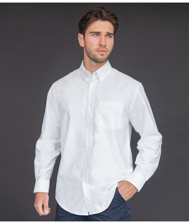 Henbury  Long Sleeve Classic Oxford Shirt
