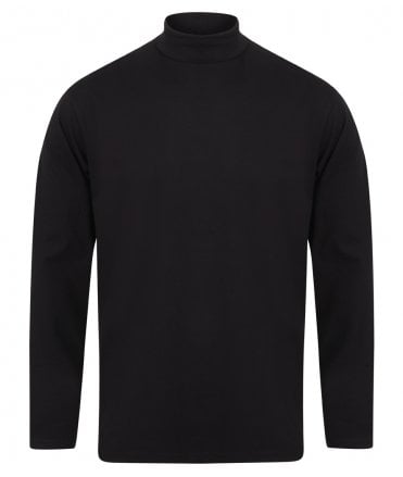 Henbury Long Sleeve Roll Neck Top