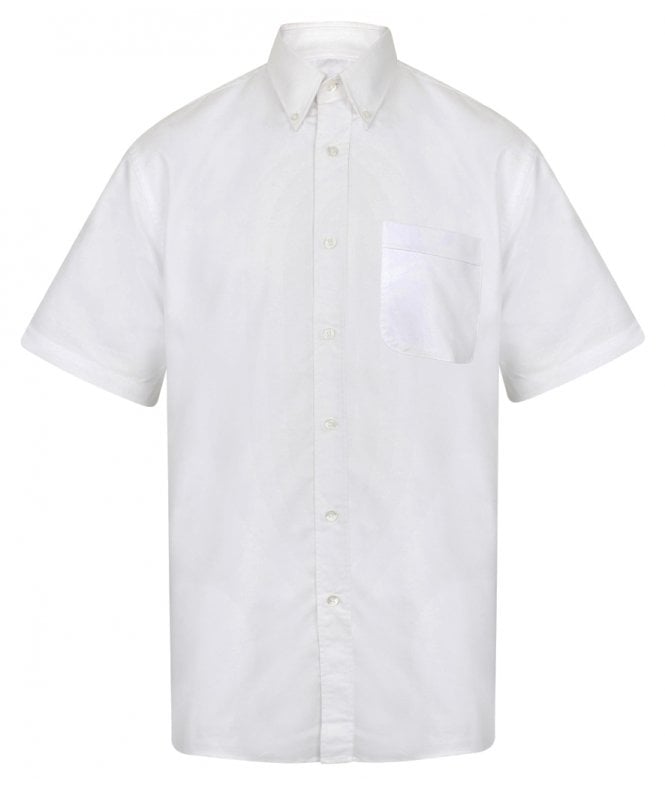 Henbury  Short Sleeve Classic Oxford Shirt