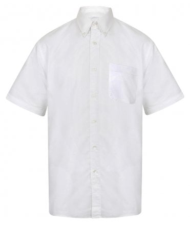 Henbury Short Sleeve Classic Oxford Shirt