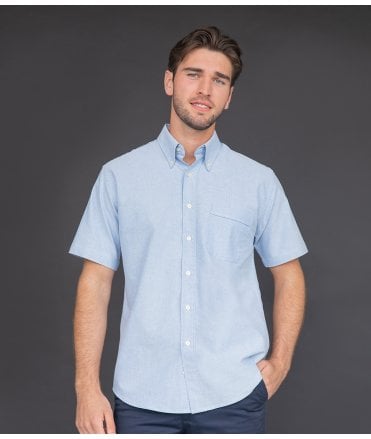 Henbury Short Sleeve Classic Oxford Shirt