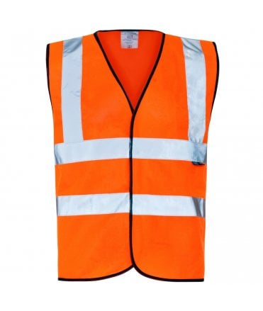 Hi Vis Orange Velcro Vest