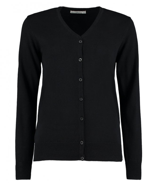 Kustom Kit  Ladies Arundel Cotton Acrylic V Neck Cardigan