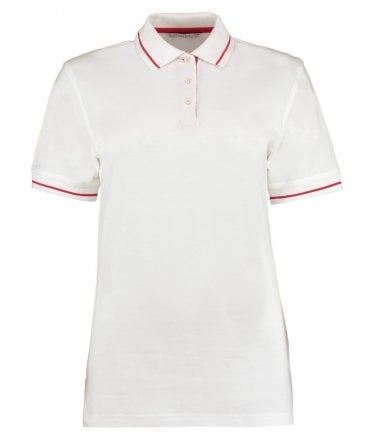 Kustom Kit Ladies St Mellion Tipped Cotton Pique Polo Shirt