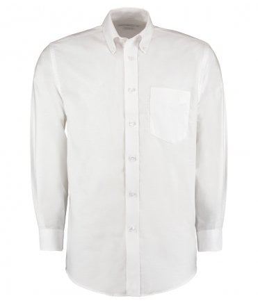 Kustom Kit Long Sleeve Classic Fit Workwear Oxford Shirt