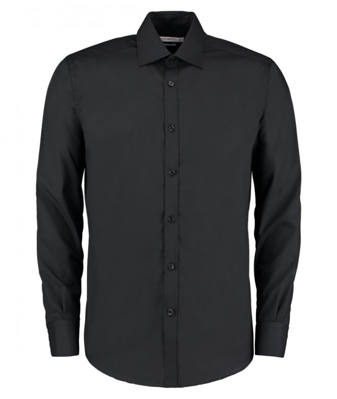 Kustom Kit  Long Sleeve Slim Fit Business Shirt
