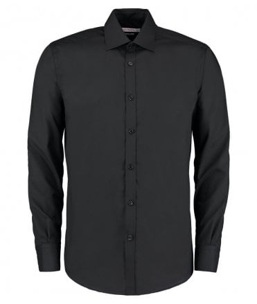 Kustom Kit Long Sleeve Slim Fit Business Shirt