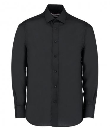 Kustom Kit Long Sleeve Tailored Business Shirt