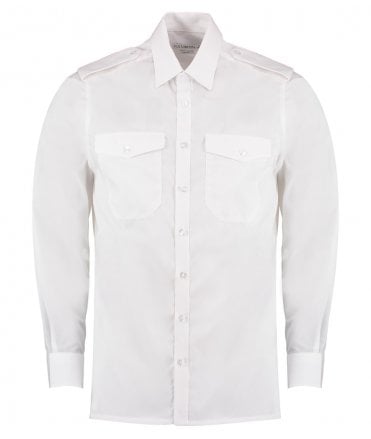 Kustom Kit Long Sleeve Tailored Pilot Shirt