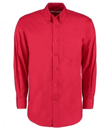 Kustom Kit Premium Long Sleeve Classic Fit Oxford Shirt