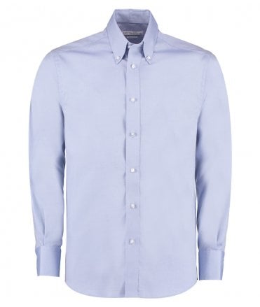 Kustom Kit Premium Long Sleeve Tailored Oxford Shirt