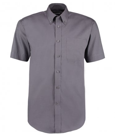 Kustom Kit Premium Short Sleeve Classic Fit Oxford Shirt