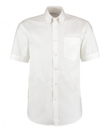 Kustom Kit Premium Short Sleeve Classic Fit Oxford Shirt