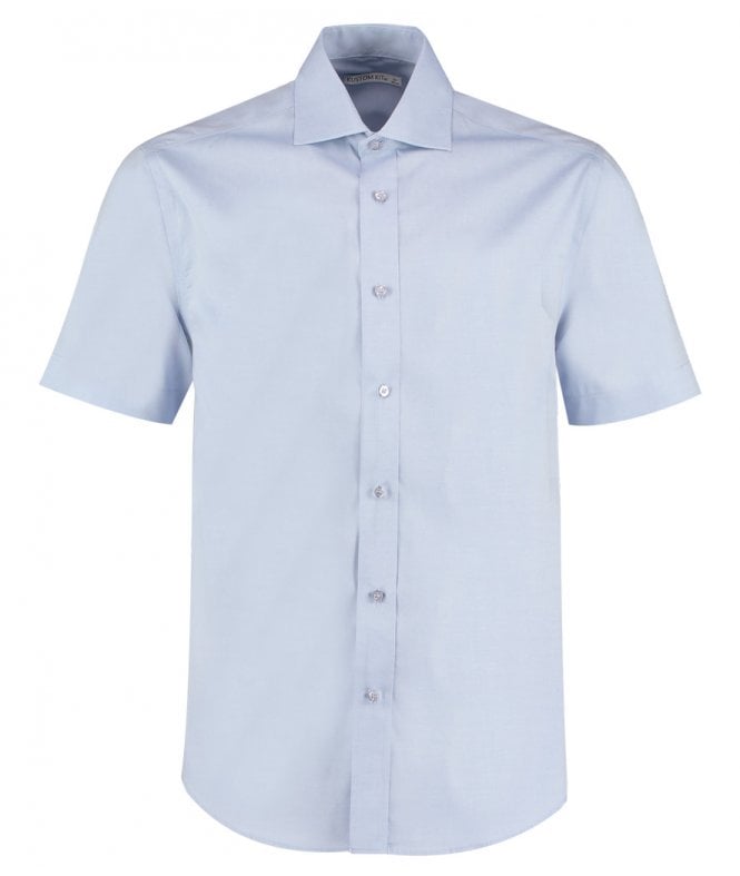 Kustom Kit  Premium Short Sleeve Classic Fit Oxford Shirt