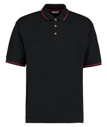 Kustom Kit St Mellion Tipped Cotton Pique Polo Shirt