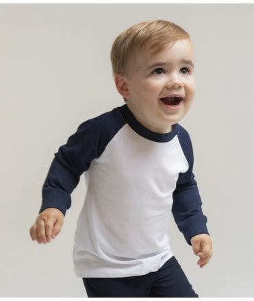 Larkwood Baby/Toddler Long Sleeve Baseball T-Shirt