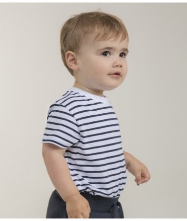 Larkwood Baby/Toddler Striped Crew Neck T-Shirt